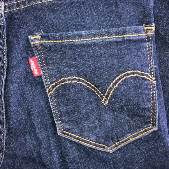 Levis | 720 Dark Blue High Rise Super Skinny Denim Jeans - Picture 2 of 10